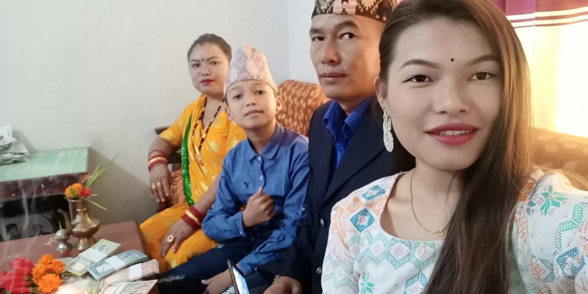 A warm family moment together